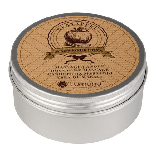 Deluxe Massagekerze mit Bratapfel Duft, 100 g