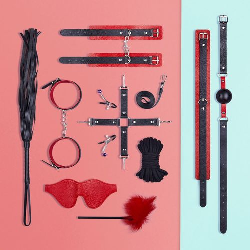 Vielseitiges BDSM-Set, 11 Teile
