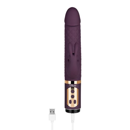 Luxuriöser Perlenvibrator mit Rautenmuster, 23,5 cm