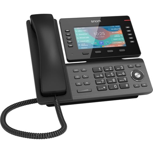 Snom D865, IP-Telefon, Grau, Linux, 50000 Eintragungen, TFT, 12,7 cm (5")