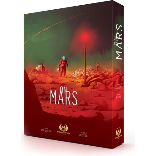 Strategie-Brettspiel On Mars mit tschechischer und englischer Sprachversion