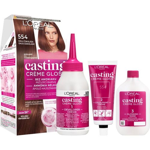 L’Oréal Paris Casting Creme Gloss Haarkleuring Tint 554 Spicy Chocolates 1 st