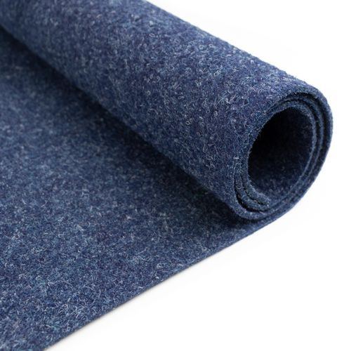 Teppichboden "Nadelfilz REWIND, Gesamthöhe 5 mm, Made in Belgium", blau, B:200cm L:1.000cm, Polypropylen, PRIMAFLOR-IDEEN IN TEXTIL, Teppiche, Teppichboden, Breite 200 cm, Uni Farben, robust & strapazierfähig