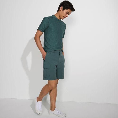 Schnelltrocknende Cargo-Shorts, Herren,  Grün, Polyester-Mischung, by Lands' End