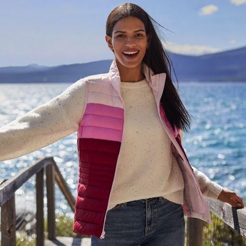 Bouclé-Pullover, Damen,  Weiß, Polyester-Mischung, by Lands' End