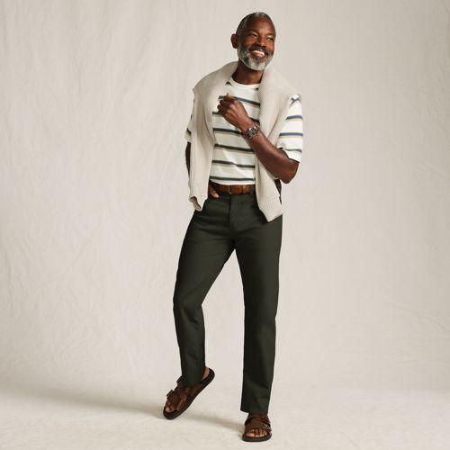 Classic Fit Cordhose, Herren,  Braun, Elasthan/Baumwoll-Mischung, by Lands' End