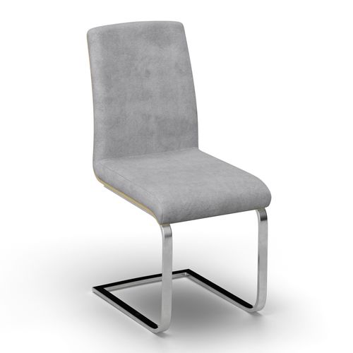 Schwingstuhl Nubia Grau Bouclé Gepolstert