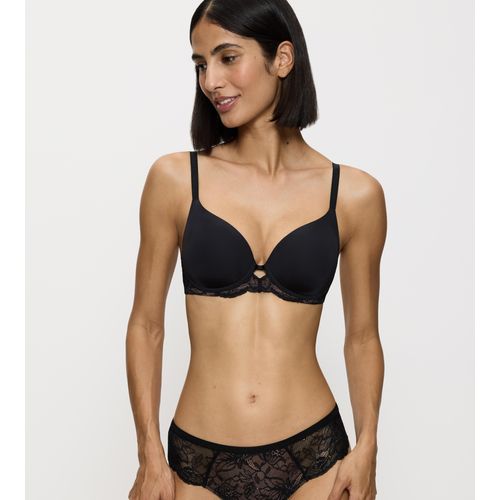 Bügel-BH TRIUMPH "Amourette Charm WHP01", Damen, Gr. 75, Cup C, schwarz, Microtouch, Obermaterial: 58% Polyamid, 25% Polyester, 17% Elasthan, unifarben, BHs Bügel-BH, mit Stretch-Spitze und nahtlos vorgeformten Cups