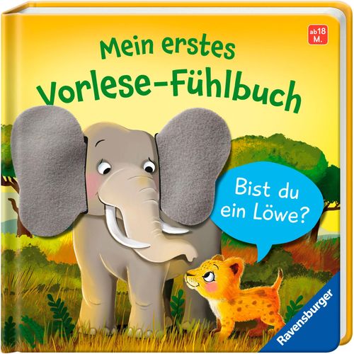 Kinderbuch RAVENSBURGER "Pappbilderbuch, Mein erstes Vorlese-Fühlbuch Bist du ein Löwe?", bunt, B:16,7cm H:16,7cm, Bücher, Kinderbuch