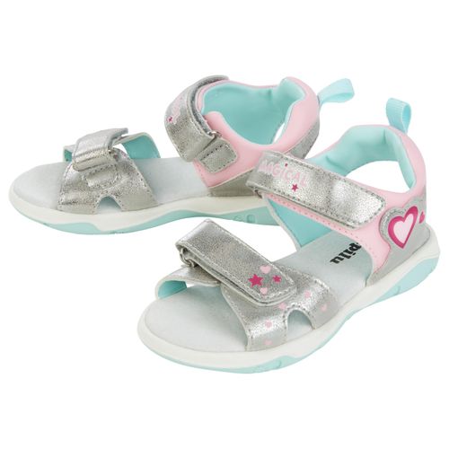 Baby, Kind & Spielzeug/Kinderbekleidung 2-8 Jahre|Baby, Kind & Spielzeug/Kinderbekleidung 2-8 Jahre/ lupilu® Kleinkinder Mädchen Sandale (Silber, 28)"" 100387359010