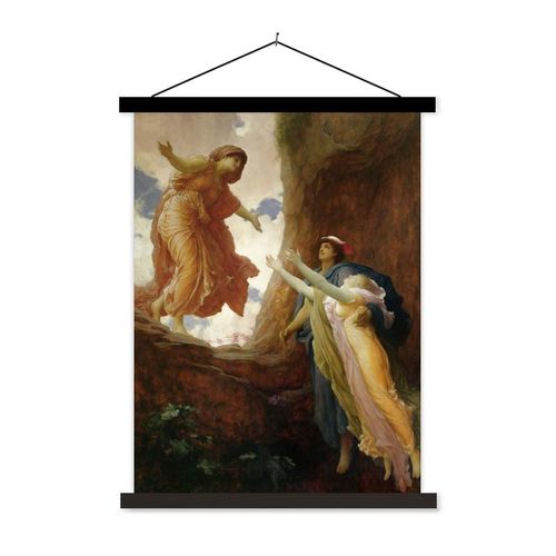 Textilposter - Die Rückkehr der Persephone - Gemälde von Frederic Leighton - 120x160 cm - mit schwarzen Rahmen