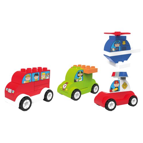 Baby, Kind & Spielzeug/Spielzeug|Baby, Kind & Spielzeug/Spielzeug/Konstruktionsspielzeug"" Playtive Clippys Junior Set M (4er Set Fahrzeuge)"" 100381689003