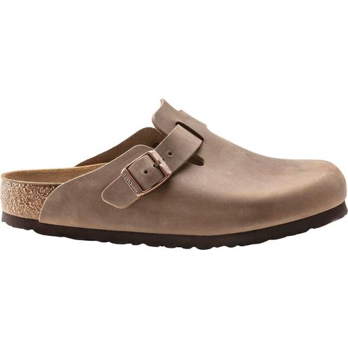 Birkenstock Boston BS Geölte Leder Lässige Sandale Tabak – undefined / Tabak