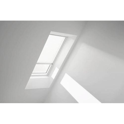 VELUX Plissee uni weiß mit Alu- Rahmen elektronisch FML MK04 1016K