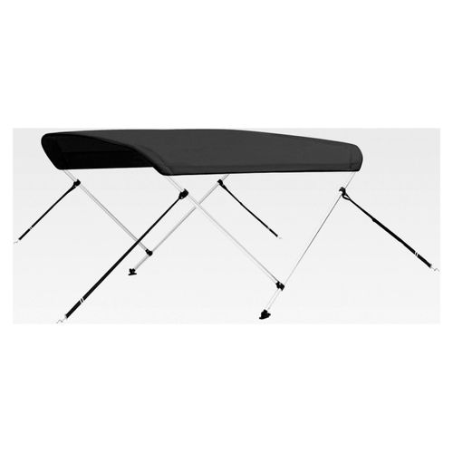 UV- und wasserbeständiges Bimini-Top für Bootsfahrten - Anthrazit, 150 x 120 x 110 cm, 2-Bogen-Rahmen für den Außenbereich