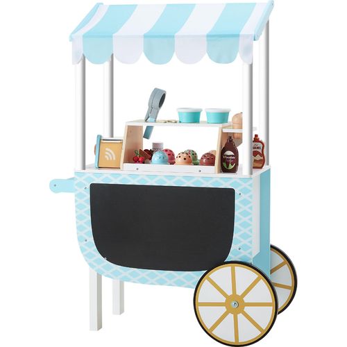 Teamson Kids Eiscreme-Verkaufsstand Rollenspielset für Kinder Kreativer Eiswagen