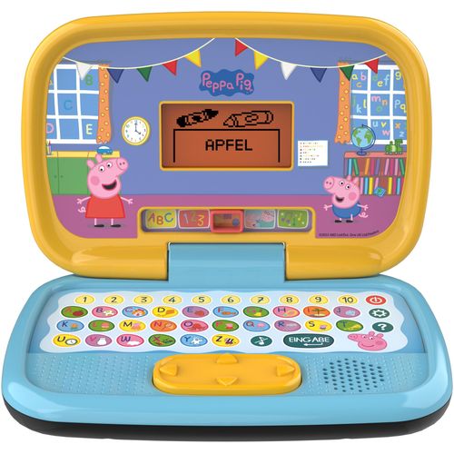 Kindercomputer VTECH "Peppas Lernlaptop", bunt, Kindercomputer, KinderB:23,7cm H:5,6cm T:15,8cm, Kunststoff, Kindercomputer, B:23,7cm H:5,6cm T:15,8cm