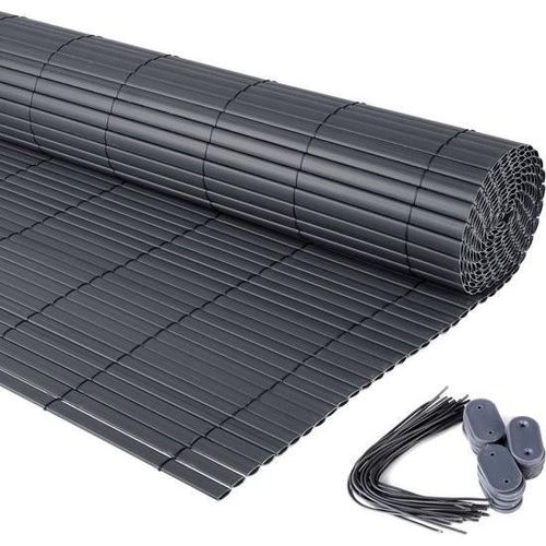 Balkon-Windschutz – wasserabweisend & robust – Sicht- & Schutzvorkehrungen – anthrazit – 1,2 x 15 m