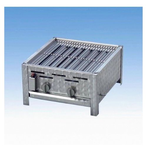 Gasgrill/Gastrobräter 2-flammig mit Grillrost