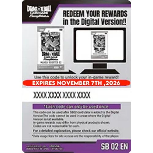 Dragon Ball Super Online Code Card