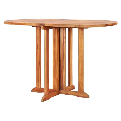 Gartentisch aus Teak, Klapptisch für Garten und Balkon, 120x70x75cm