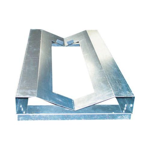 Regal-Fasspalette, verzinkt, Stahl, für Lagerung liegender Fässer auf Trägerprofilen, B 580 x T 1115 x H 140 mm, für Grund- und Anbau- Umweltregale