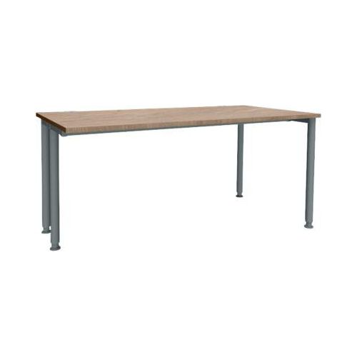 Schäfer Shop Genius Schreibtisch MODENA FLEX, Breite 1600 mm, einseitig verkürzt, Eiche/anthrazit