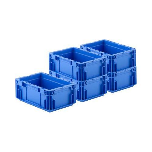 Euro Box SSI Schäfer Serie MF 3120, aus PP, Inhalt 5,2 L, Unterfassgriff, blau, 5 Stück