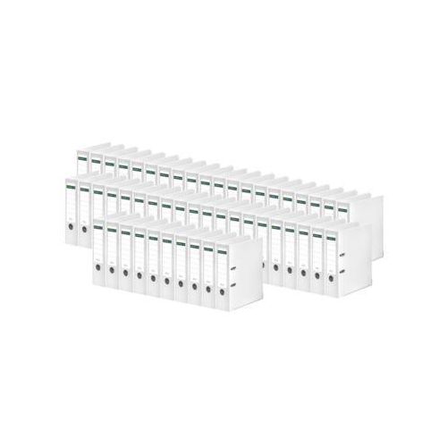 5x 10er-Set Schäfer Shop Select Ordner DIN A4, Rücken 80 mm, mit Griffloch, PP, weiß