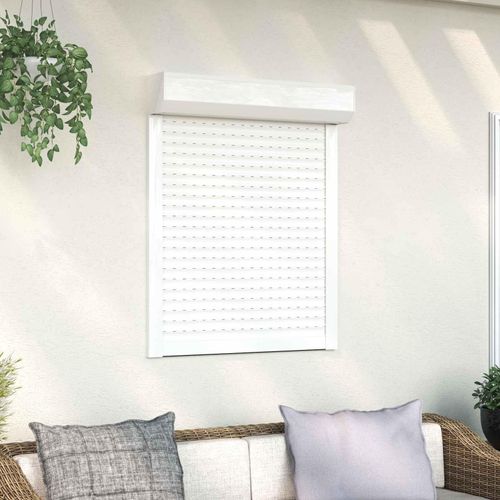 Rollladen - VIDAXL - Rollladenzubehör - Weiß 80 x 100 cm Aluminium und Polyurethan