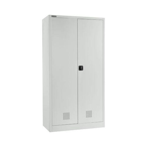 Schäfer Shop Select Umweltschrank, B 950 x T 500 x H 1935 mm, 4 Wannen à 18 Liter, lichtgrau