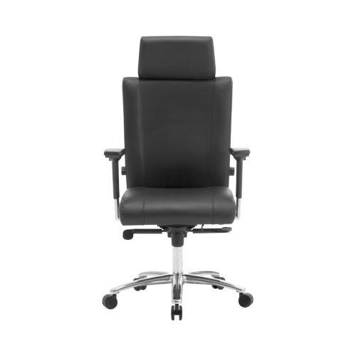 Bürostuhl NON STOP, mit Armlehnen, desinfektionsmittelbeständig, Sitzzeit 24 h, bis 150 kg, Lordosenstütze