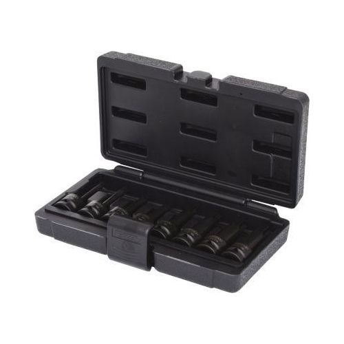 1/2" Kraft-Bit-Stecknuss-Satz Torx, 8-tlg, T30-T80, lang