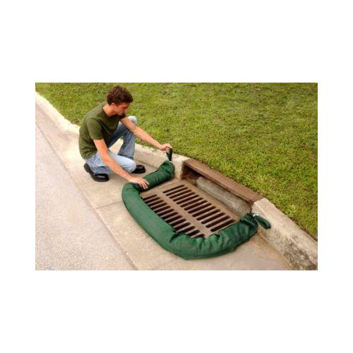 Filtersperre, für Öl und Sedimente, schwere Variante, mit Ösen, L 102 x B 178 x H 2743 mm, Polymer-Vlies, grün