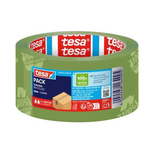 Klebeband Paketklebeband tesapack® Eco & Strong,, 6 Rollen, grün (bedruckt)
