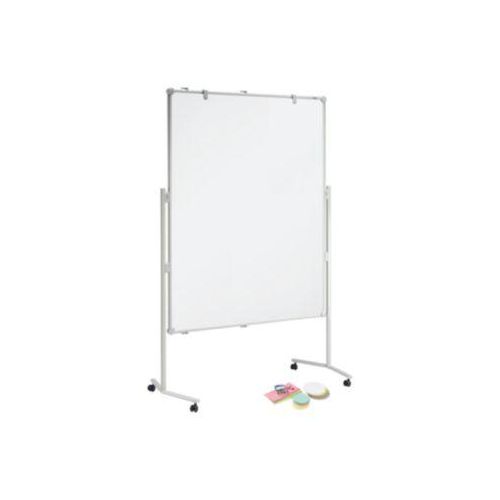MAUL Moderationstafel Pro, Whiteboard/Whiteboard + Moderationskarten-Set mit 360 Karten und 200 Pin-Nadeln