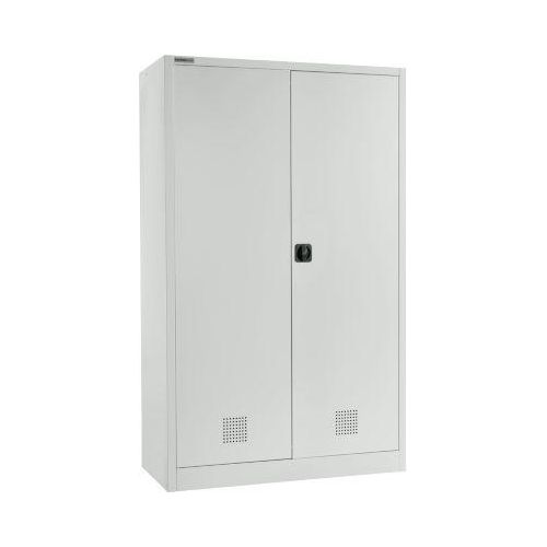 Schäfer Shop Select Umweltschrank, B 1200 x T 500 x H 1935 mm, 4 Wannen à 23 Liter, lichtgrau