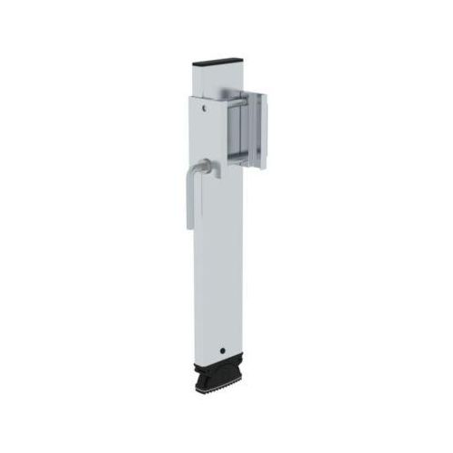Munk Holmverlängerung für Leitern, höhenverstellbar bis 375 mm, passend für Holmhöhe 98 mm, inklusive Heftnieten, silber