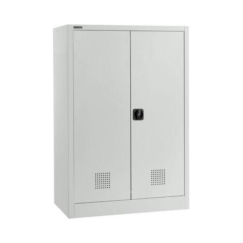 Schäfer Shop Select Umweltschrank, B 950 x T 500 x H 1585 mm, 3 WHG-Wannen à 11 Liter, lichtgrau