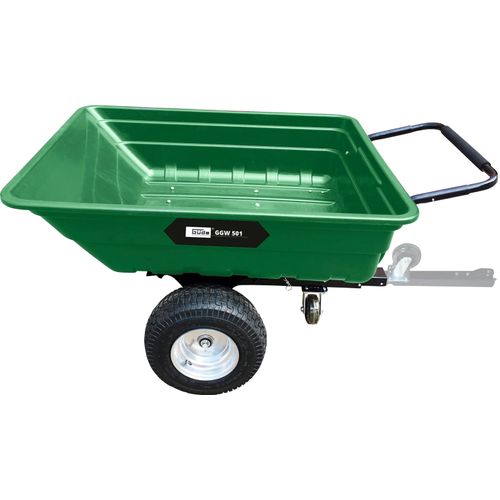 Schubkarre GÜDE "GARTENWAGEN GGW 501", silber (grün, schwarz, silberfarben), B:97cm H:78,5cm L:161,5cm, Stahl, Schubkarren, Schubkarre, 300 l, 500 kg