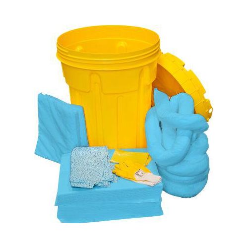 Leckagen-Notfallset (öl, blau) im Sicherheitsfass, für Öle div. Art