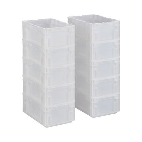 Euro Box Serie MF 3120, aus PP, Inhalt 5,2 L, Unterfassgriff, transluzent, 10 Stück