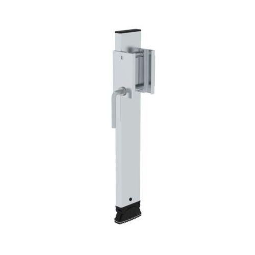Munk Holmverlängerung für Leitern, höhenverstellbar bis 375 mm, passend für Holmhöhe 85 mm, inklusive Heftnieten, silber