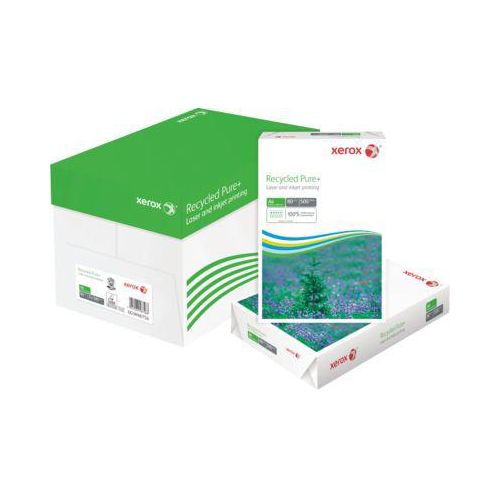 Xerox Kopierpapier Recycled Pure+, DIN A4, Grammatur 80 g/m², CIE 135 / ISO 100, 2500 Blatt