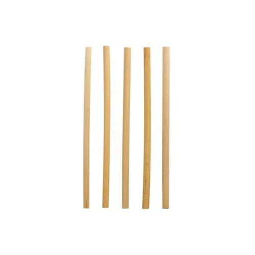 Papstar Schilf-Trinkhalme natur 20 cm, Ø 7 mm, aus nachwachsenden Rohstoffen, bis 80 °C, 100er Pack
