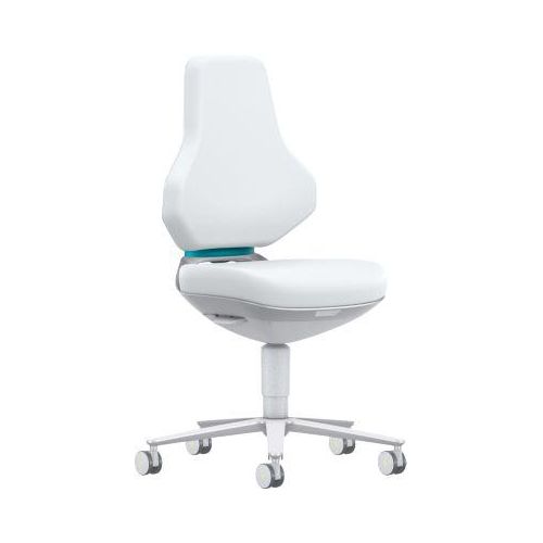 TEXON 2 Reinraum-Arbeitsstuhl Skintec offwhite, ESD- & Reinraum-konform, mit Rollen