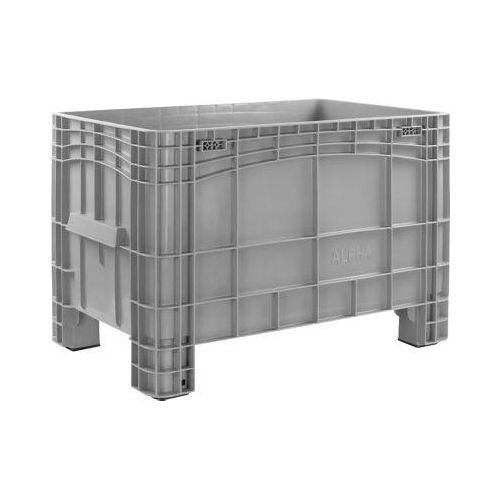Stapel- und Transportgroßbehälter 285 L, H 1040 x B 640 x H 670 mm, Lebensmittelecht, von -40°C bis +60°C, 4 Standfüße