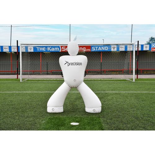Precision aufblasbare Fußball Dummypuppe weiß - Trainingsmannequin 195cm