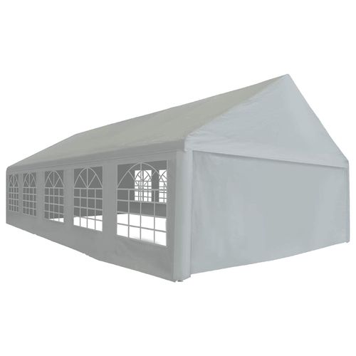 Zeltstoff ohne Gestell Grau 10 x 5 m PE