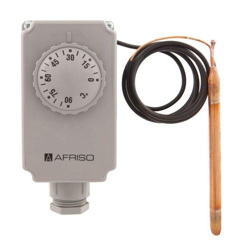 Afriso Gehäuse-Thermostat 67421X GTK/7RD, 0/90 °C, 1000 mm, mit Kapillar, außenliegend